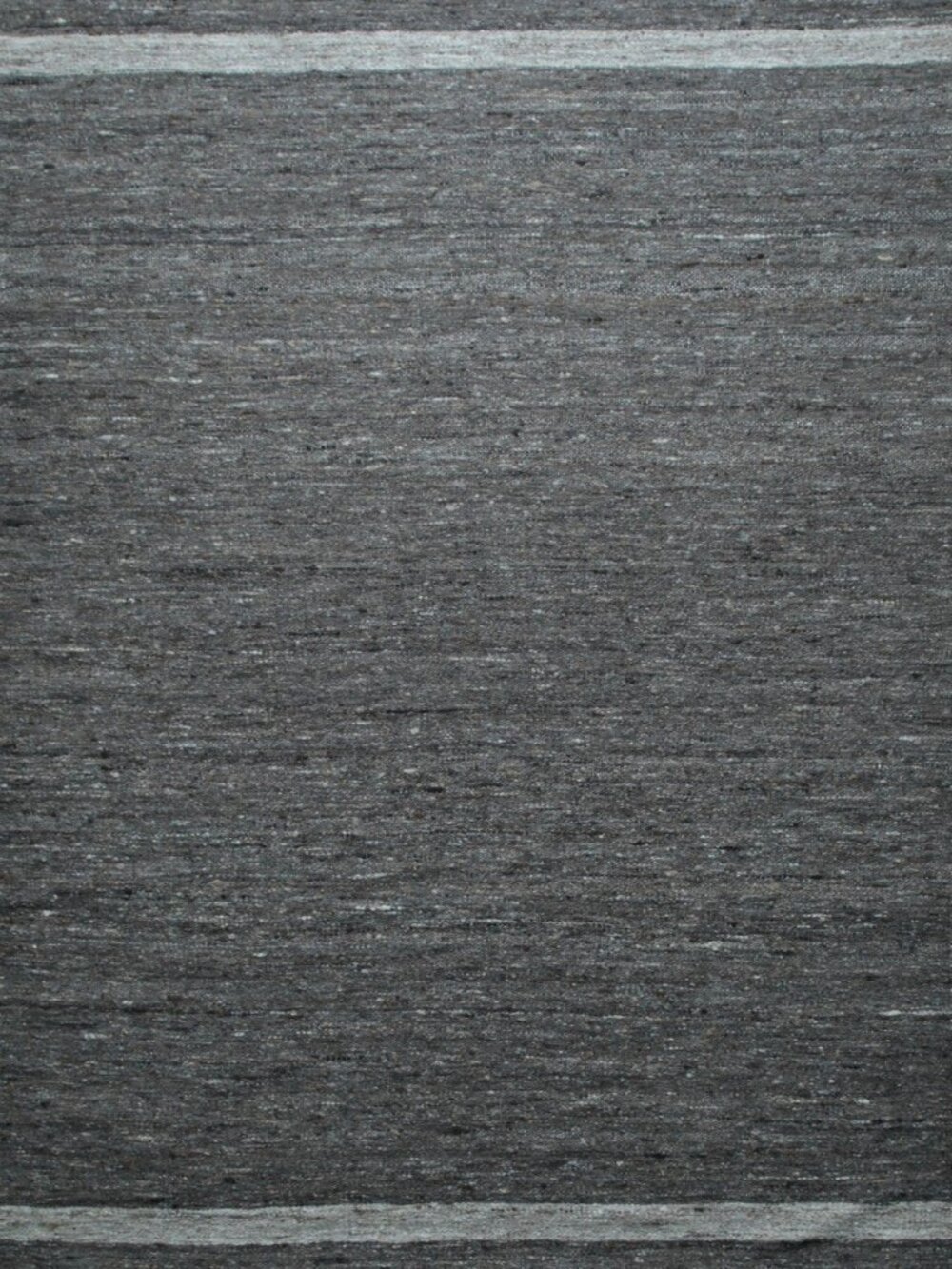 Gray Flatweave Wool Area Rug 4' x 6' Handmade Neutral Modern Accent